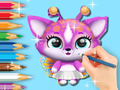 Jwèt Liv koloran: Cute Fluvsies  sou entènèt