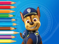 Jwèt Liv koloran: Paw Patrol Chase  sou entènèt