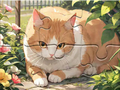 Jwèt Sou entènèt jwèt Jigsaw Puzzle: Cat Garden  sou entènèt