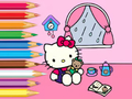Jwèt Liv koloran: Hello Kitty Rainy Day  sou entènèt