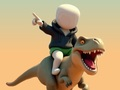 Jwèt Stickman. Arena dinozò  sou entènèt