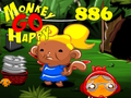 Jwèt Monkey Go Happy Etap 886  sou entènèt