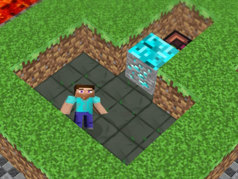 Jwèt Sou entènèt jwèt MineBlocks 3D labirent  sou entènèt