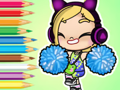 Jwèt Liv koloran: Avatar Mondyal cheerleader  sou entènèt