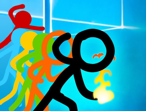 Jwèt Sou entènèt jwèt Stickman vs zonbi: batay sezon  sou entènèt