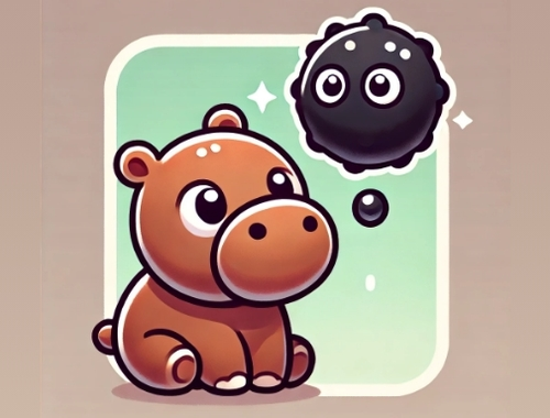 Jwèt Kache Moodeng Hippo!  sou entènèt