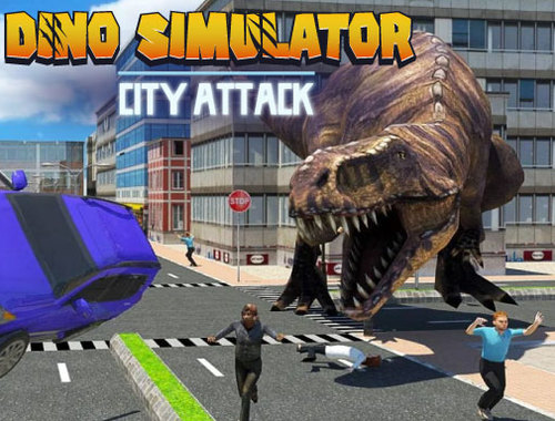 Jwèt Sou entènèt jwèt Dino similatè vil atak  sou entènèt