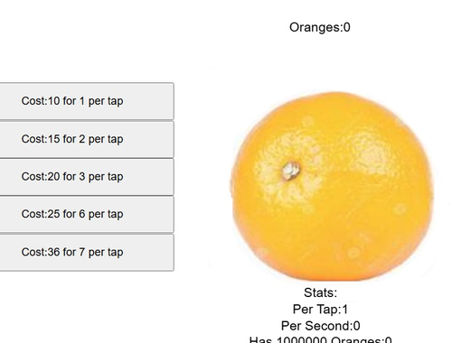 Jwèt Orange Fwi Clicker  sou entènèt