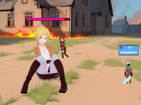 Jwèt Atak sou Waifu Clicker  sou entènèt