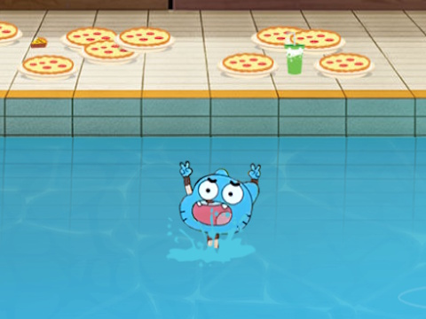 Jwèt Mond lan etonan nan Gumball Pool Party  sou entènèt