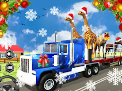Jwèt Nwèl Animal Transporter kamyon  sou entènèt