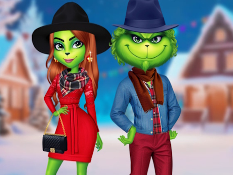 Jwèt Sou entènèt jwèt Grinch koup jou ferye abiye  sou entènèt