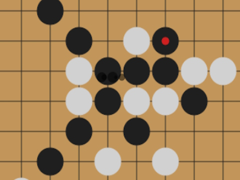 Jwèt Gomoku: senk wòch nan yon ranje  sou entènèt