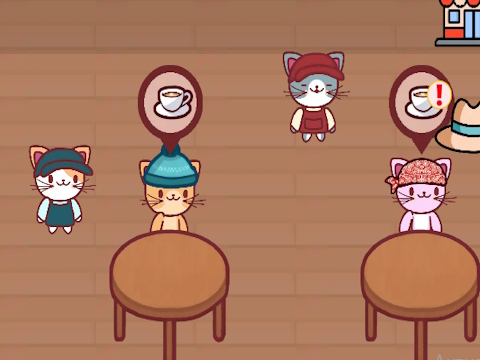 Jwèt Sou entènèt jwèt Cat Coffee Shop  sou entènèt