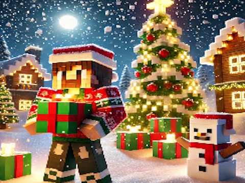 Jwèt Sou entènèt jwèt Minecraft Nwèl tèt  sou entènèt