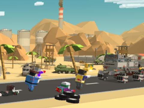 Jwèt Sou entènèt jwèt Zombie Derby Pixel Survival  sou entènèt