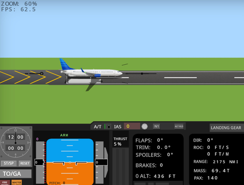 Jwèt Similatè vòl 737-800  sou entènèt