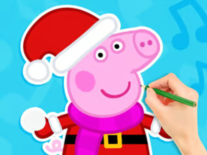 Jwèt Liv koloran: Peppa kochon bonom  sou entènèt
