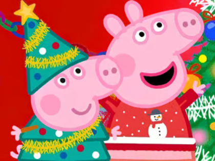 Jwèt Jigsaw Puzzle: Peppa Pig Nwèl Preparasyon  sou entènèt