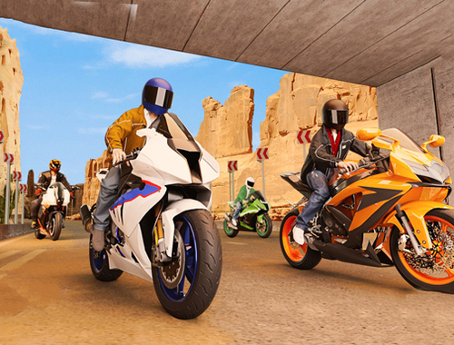 Jwèt Imobilye motosiklèt similatè kous 3D  sou entènèt