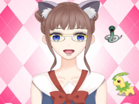 Jwèt Jwèt Cute Anime Girl abiye  sou entènèt
