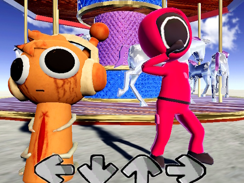 Jwèt Squid Jwèt Sprunki FNF batay  sou entènèt