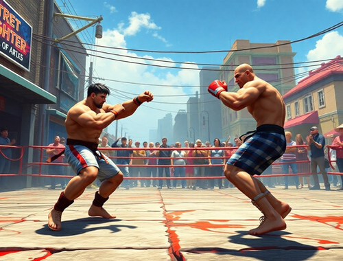 Jwèt Imobilye Street Fighter 3D  sou entènèt