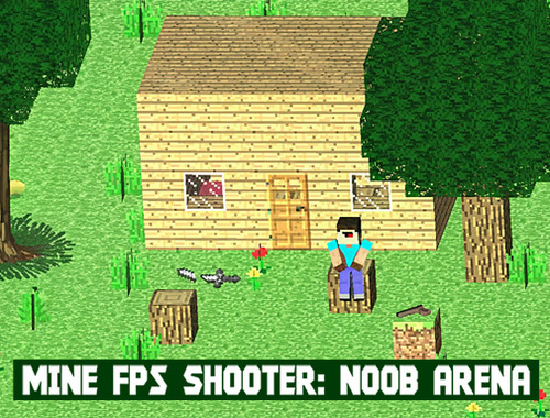 Jwèt Sou entènèt jwèt Mine FPS tirè: Noob Arena  sou entènèt