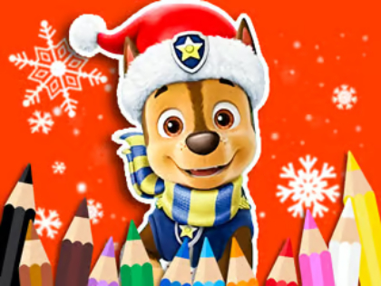 Jwèt Liv koloran: PAW Patrol Nwèl  sou entènèt