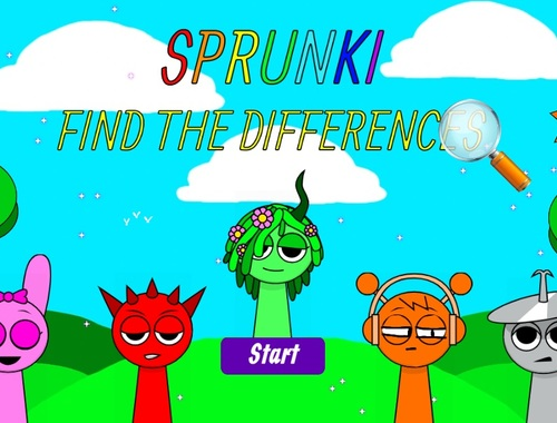 Jwèt Sprunki jwenn diferans yo  sou entènèt