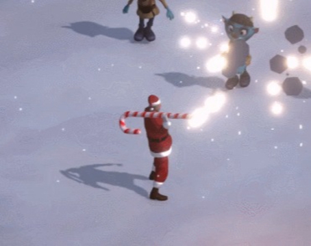Jwèt Santa ak kanon  sou entènèt
