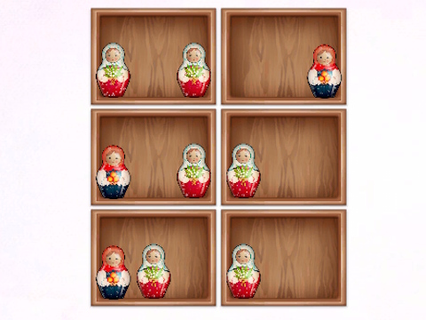 Jwèt Triye pa etajè Matryoshka!  sou entènèt