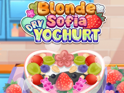 Jwèt Blond Sofia: yogout sèk  sou entènèt