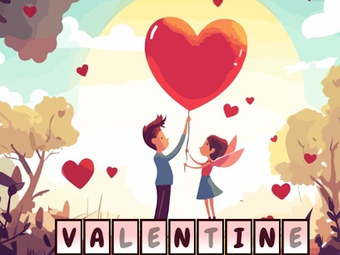 Jwèt Alphawords kache Valentine a  sou entènèt