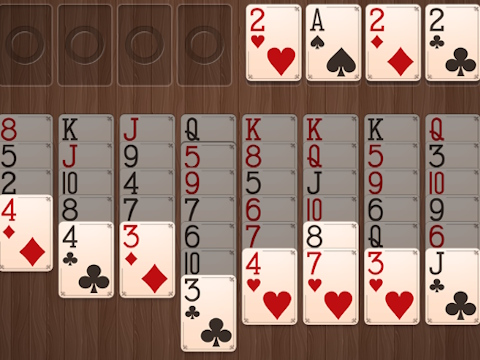 Jwèt Bwa freecell  sou entènèt