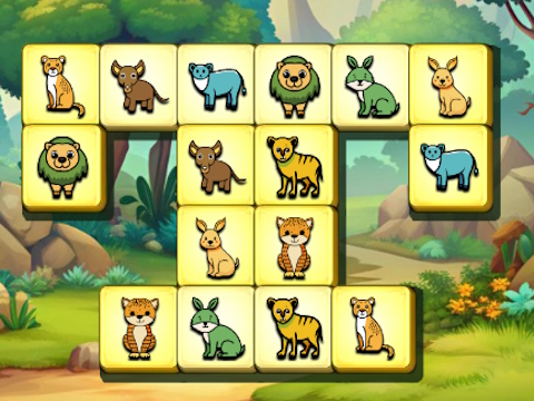 Jwèt Animal Wayòm Mahjong  sou entènèt