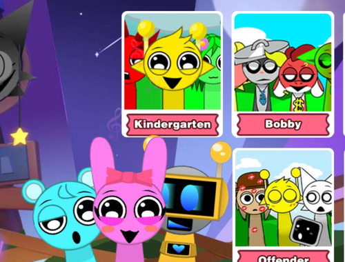 Jwèt Incredibox pati jele Sprunki bat  sou entènèt