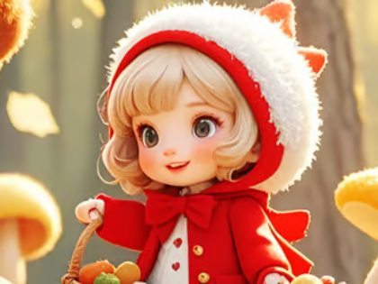 Jwèt Jigsaw devinèt: Little Wouj Riding Hood  sou entènèt