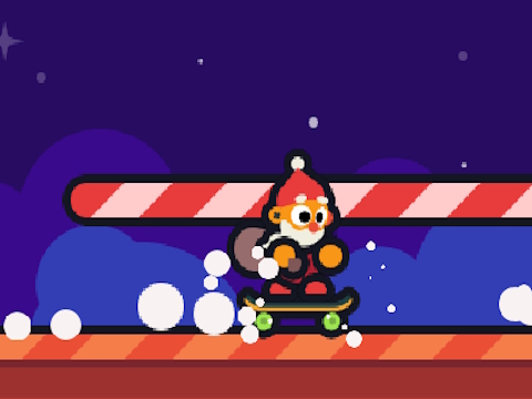 Jwèt Kickflip Santa sou entènèt