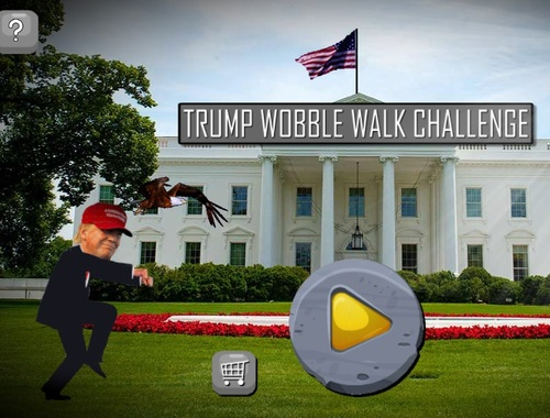 Jwèt Trump Wobble Walk defi  sou entènèt