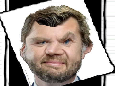 Jwèt Komik JD Vance figi  sou entènèt