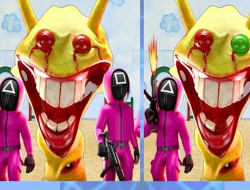 Jwèt Squid jwèt X Sprunki Anomali  sou entènèt