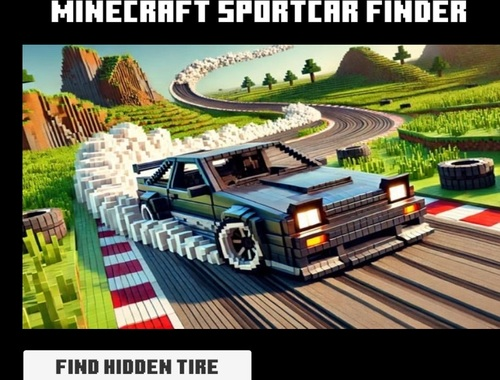 Jwèt Minecraft Sportcar Chèche  sou entènèt