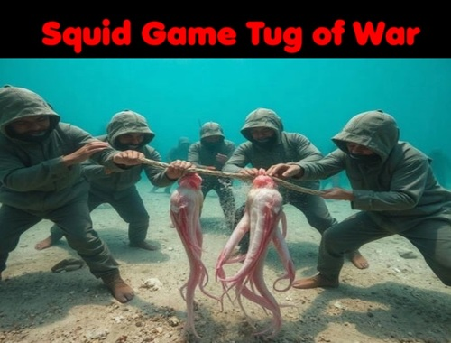 Jwèt Squid jwèt Tug nan lagè  sou entènèt