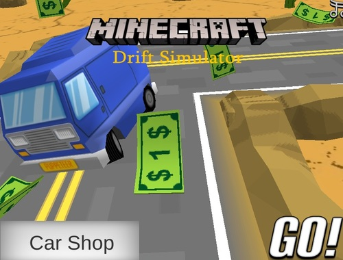 Jwèt Minecraft drift similatè  sou entènèt