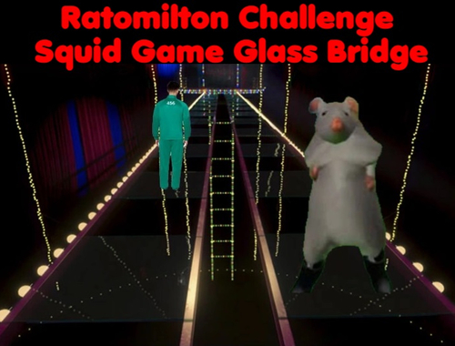 Jwèt Rato Milton defi kalma jwèt Glass Bridge  sou entènèt