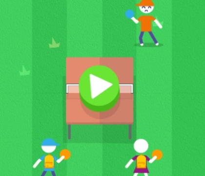 Jwèt Stickman ping pong 2 sou entènèt