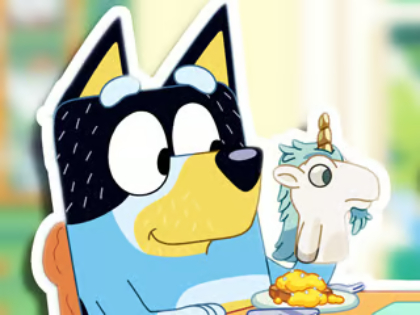 Jwèt Jigsaw devinèt: Bluey jwèt tan  sou entènèt