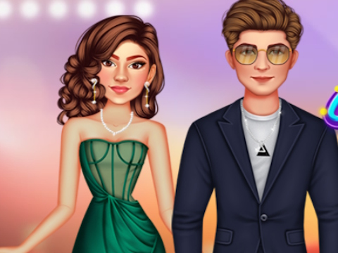 Jwèt Celebrity koup wouj mòd tapi  sou entènèt