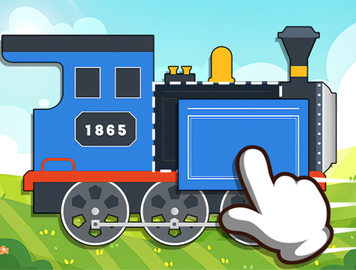 Jwèt Labo jwèt tren brik pou timoun yo  sou entènèt